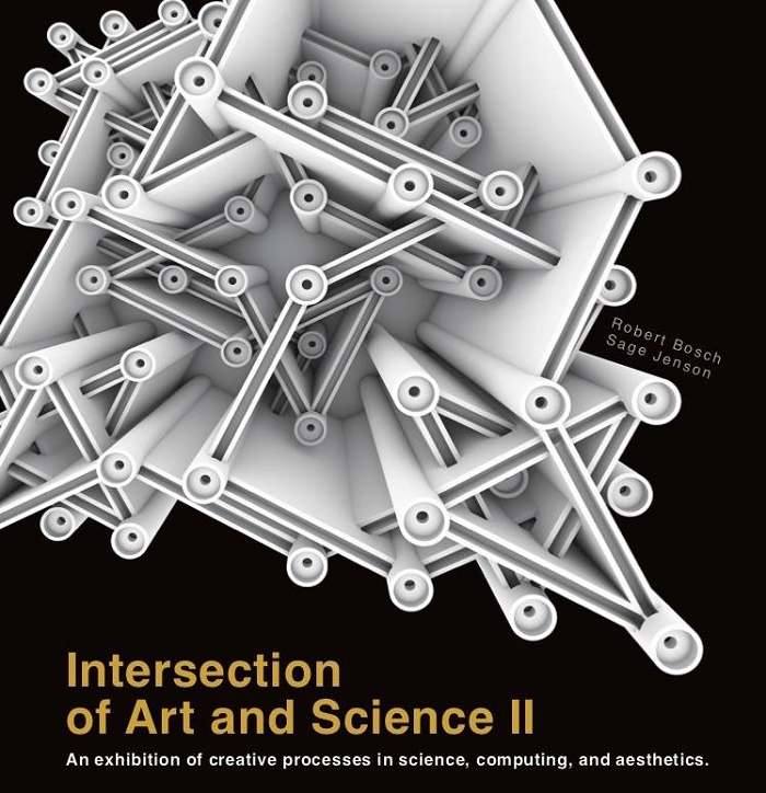 Intersection of Art and Science II catalogue cover, 2018, The Knight Tours The Castle, by Robert Bosch & Sage Jenson, 2017