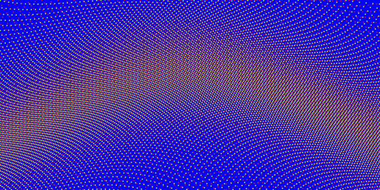Red and Green On Blue: Composition #1