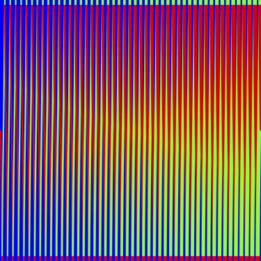 Red and Green On Blue: Composition #3