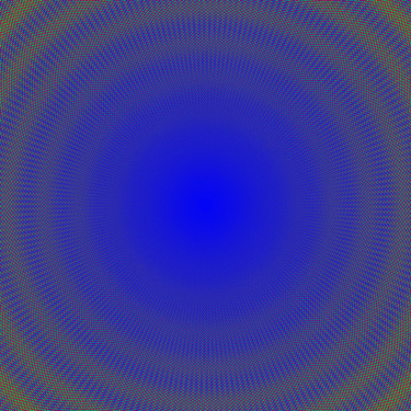 Red and Green On Blue: Composition #5